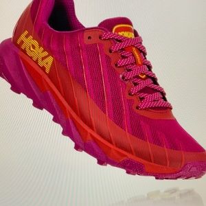 Hoka torrent trail running shoes - Cactus flower/Poppy red